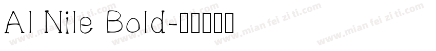 Al Nile Bold字体转换
